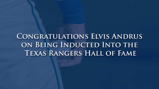 Elvis Andrus Inducted into the Texas Rangers Hall of Fame